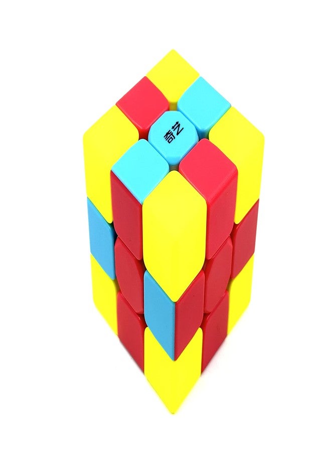 دي إيترنال مكعب دي إيترنال كيد كيو واي كروس سكوير 3×3 بدون ملصقات، مكعب أحجية سحري 3×3 ملتوي، متعدد الألوان - Image 1